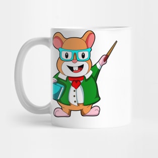 Hamster as Teacher with Book & Jacket Mug